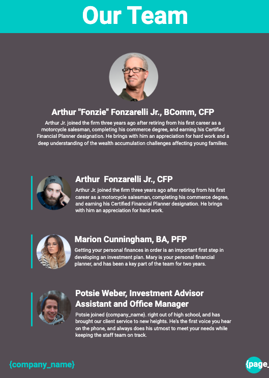 Investment Proposal Template